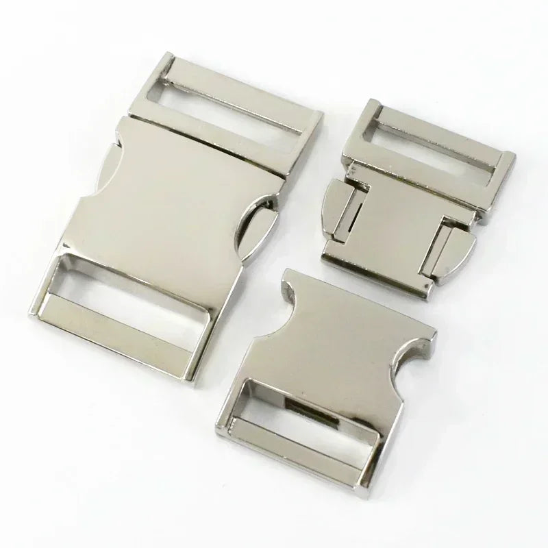 5/160Pcs Metal Side Quick Release Curved Buckles Backpack Strap Clasp Webbing Dog Collar Belt Buckle DIY Hardware Bag Accessories