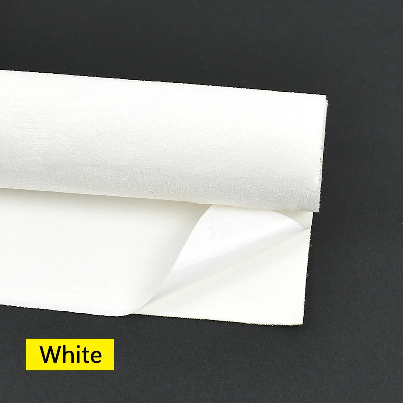 50/100*143cm Suede Self-adhesive Fabric Car Interior Trim Velvet Fabrics Synthetic Leather Cloth DIY Accessories