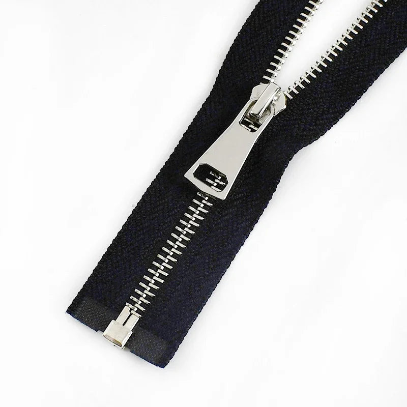 3/90Pcs Meetee 5# 60-150cm Metal Zipper Open End Single/Double Sliders Long Zippers Clothes Down Jacket Coat Zip DIY Sewing Accessories