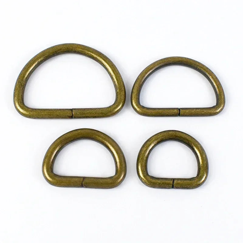 25/800Pcs Metal Bags Buckle 16-50mm Rectangle D Ring Webbing Belt Connect Hook Buckles Handbag Strap Clasp DIY Hardware Accessories
