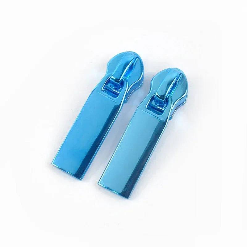 8/200Pcs 5# Zipper Slider for Nylon Zip Tapes Colorful Zips Head Bags Clothes Puller Repair Kit DIY Sewing Hardware Accessory