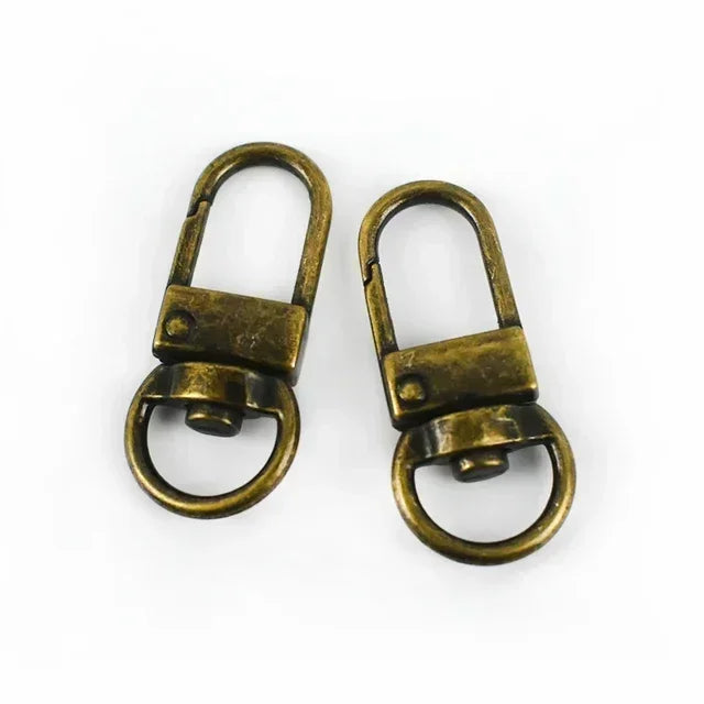 20/600Pcs Mini Carabiner Metal Buckles Swivel Rings Lobster Clasp Lanyards Trigger Spring Snap Hook Hardware Accessories