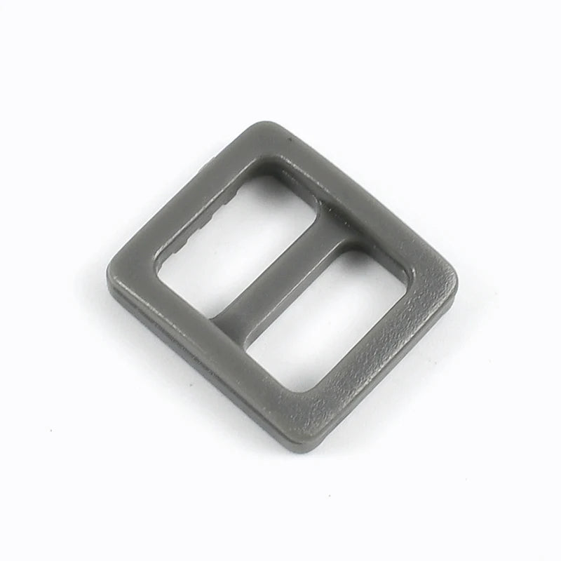 Meetee 100Pcs Colorful 10mm Plastic Slider Tri-Glide Adjustable Buckles Dog Collar Harness Backpack Strap Webbing Bag Parts