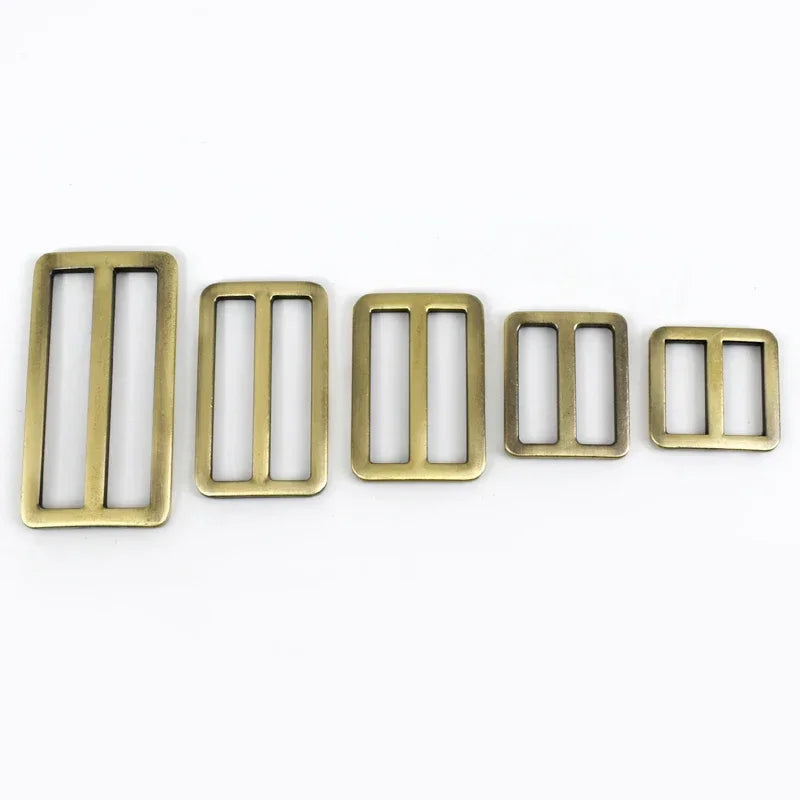 15/400pcs 16-50mm Bags Strap Buckles Metal Slider Tri Glide Adjust Belt Buckle for Webbing Shoes Clothes Leather Part Accessories