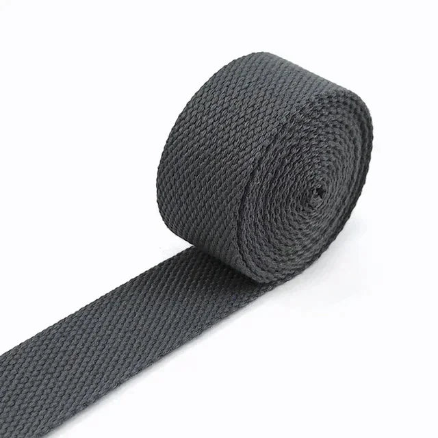 3/100Meters 50mm Thick 2mm Canvas Polyester Cotton Webbing Label Ribbon Bags Backpack Belt Strap Bias Binding Tape DIY Sewing Craft