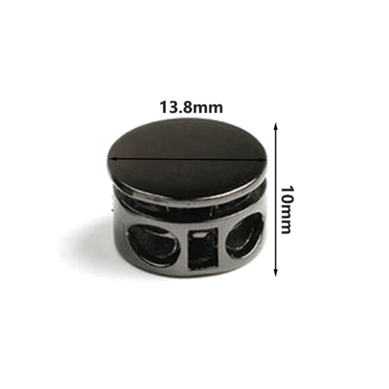 15/500Pcs Drawstring Tail Lock Metal Buckles Spring Snap Button Adjuster Stooper Clasp Rope Clip Hook Hardware Accessory