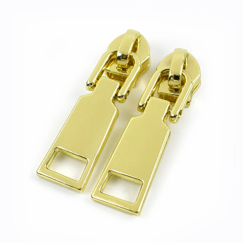 20/600Pcs Meetee Zipper Slider for 5# Nylon Zippers Tapes Backpack Jacket Zip Puller Head Repair Kit DIY Sewing Accessories