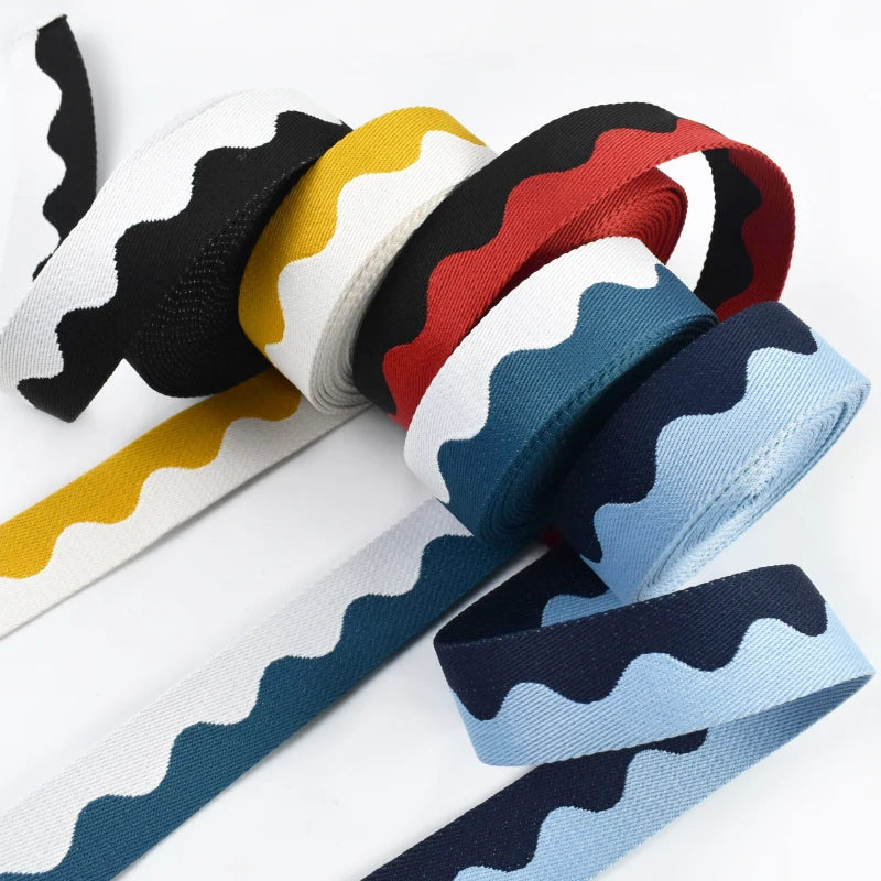 5/150Yards 38mm Nylon Webbing Tapes for Bag Strap Decorative Canvas Ribbons Sewing Bias Lace Trimming Belt Binding Accessories