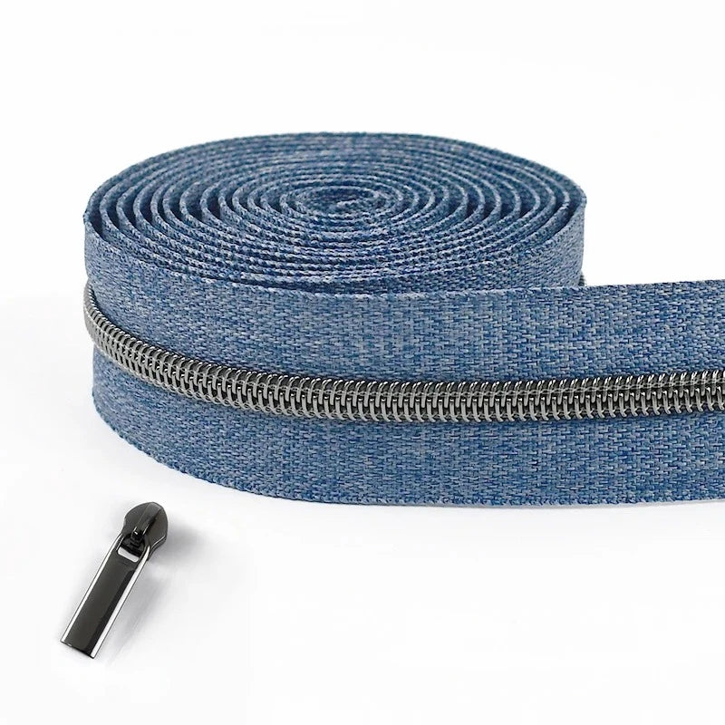 5/20M 5# Nylon Zippers for Sewing Bags By The Meter Plastic Zipper Tapes with Slider Decoration Zips Reapirt Kit DIY Accessories