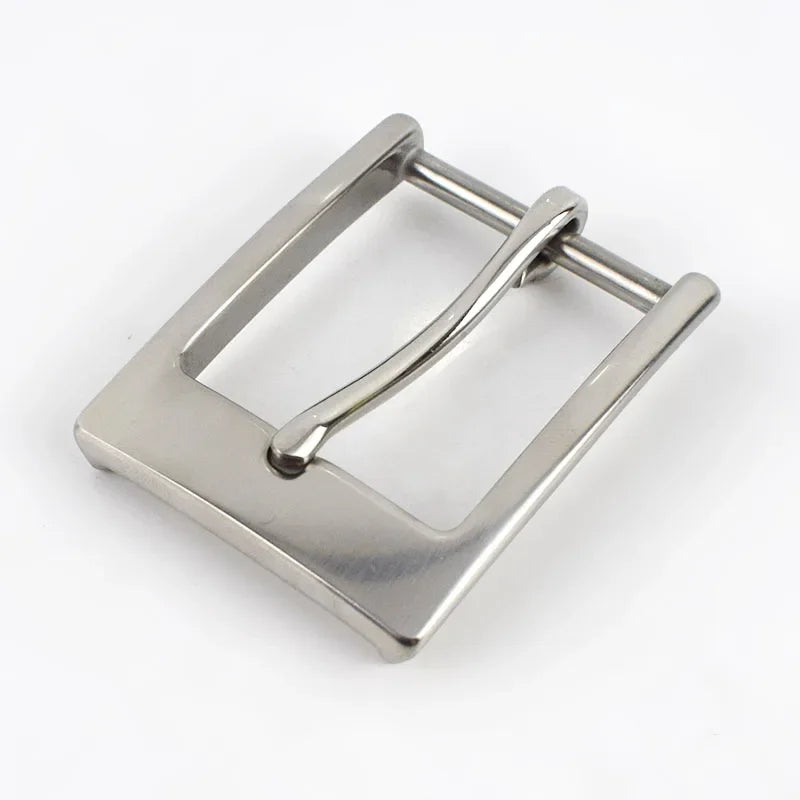 Meetee 1pc/30pcs 35mm Stainless Steel Belt Buckles Men Pin Buckle Belts Head DIY Leather Craft Hardware Decor Accessories ZK842