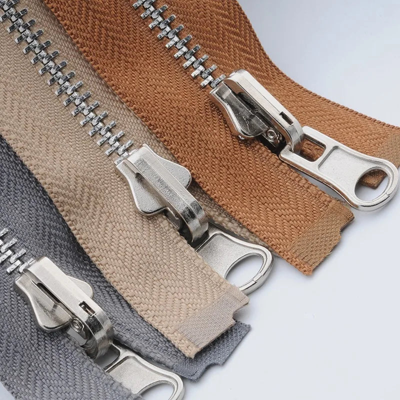 2/40Pcs Meetee 5# Metal Zipper Open-end Double-sided Slider Pull Zippers Tailor DIY Coat  Jacket Clothing Sewing Craft Supply