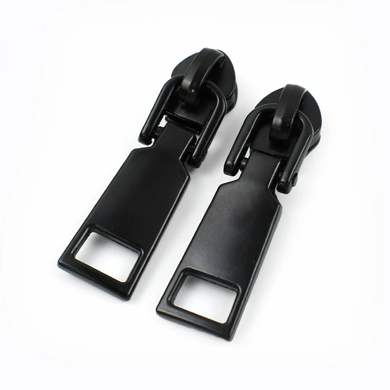 20/600Pcs Meetee Zipper Slider for 5# Nylon Zippers Tapes Backpack Jacket Zip Puller Head Repair Kit DIY Sewing Accessories