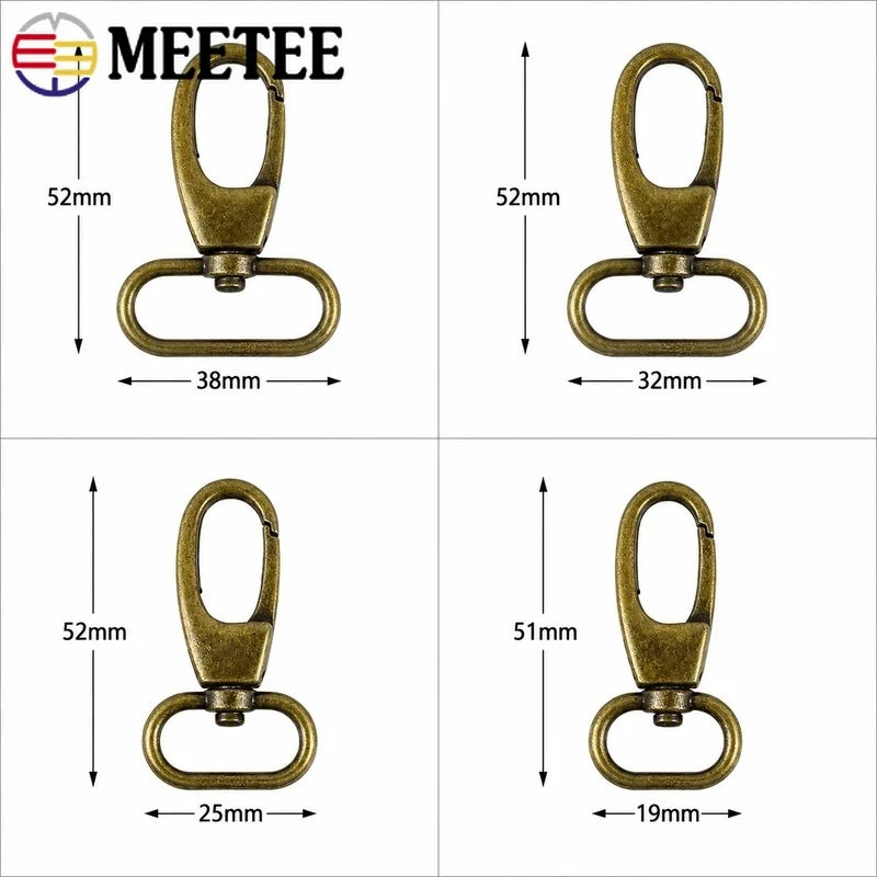 20/50Pcs 20-38mm Metal Buckles Trigger Snap Clip Hooks Swivel Lobster Clasp Keychain Carabiner Bag Strap Hardware Accessories
