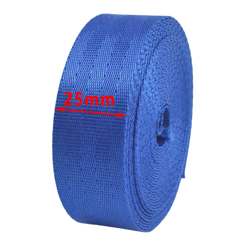 8/200Yards 25/38mm 1mm Thick Webbing Nylon Canvas Webbings Ribbon for Backpack Strap Belt Sling Tape Sewing Bia Binding Supplies