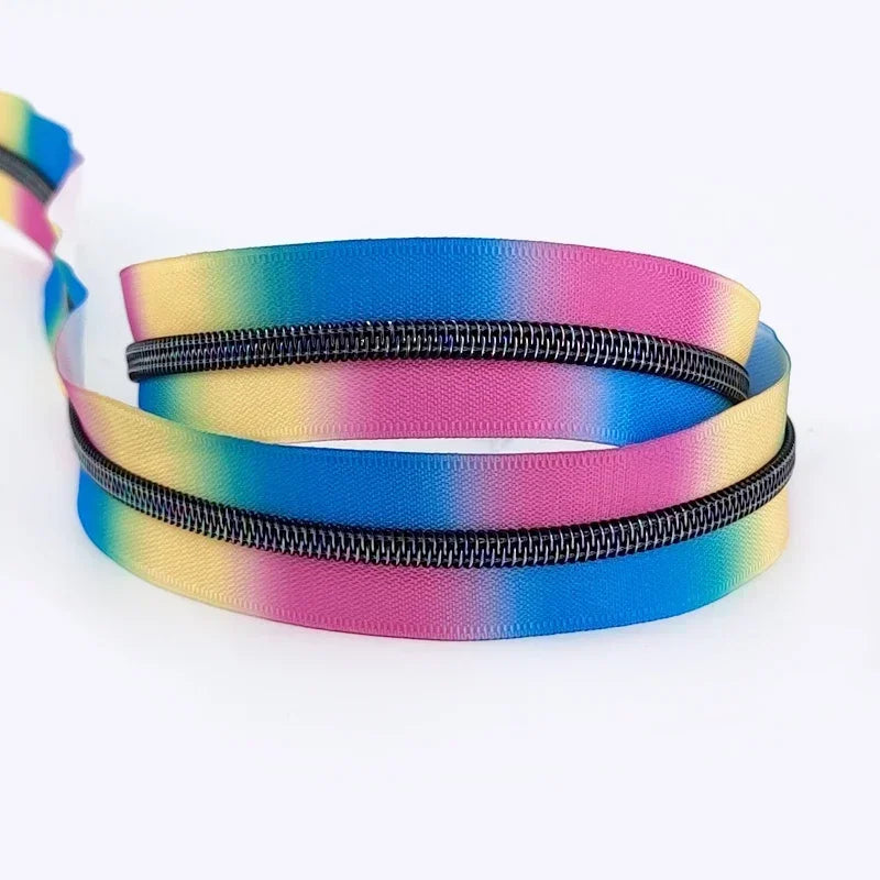 3/120Meters 5# Colorful Nylon Zipper Tapes for Jacket Purse Plastic Coil Zippers Luggage Bag Zip DIY Garment Sewing Accessories