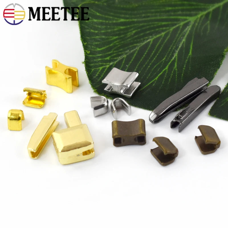 30/500Sets Metal Zipper Stopper Jacket Bag Zip Non-slip Tail Stop 3#5#8#10#  U Code End Lock Insert Pin Retainer Zips Repair Kits