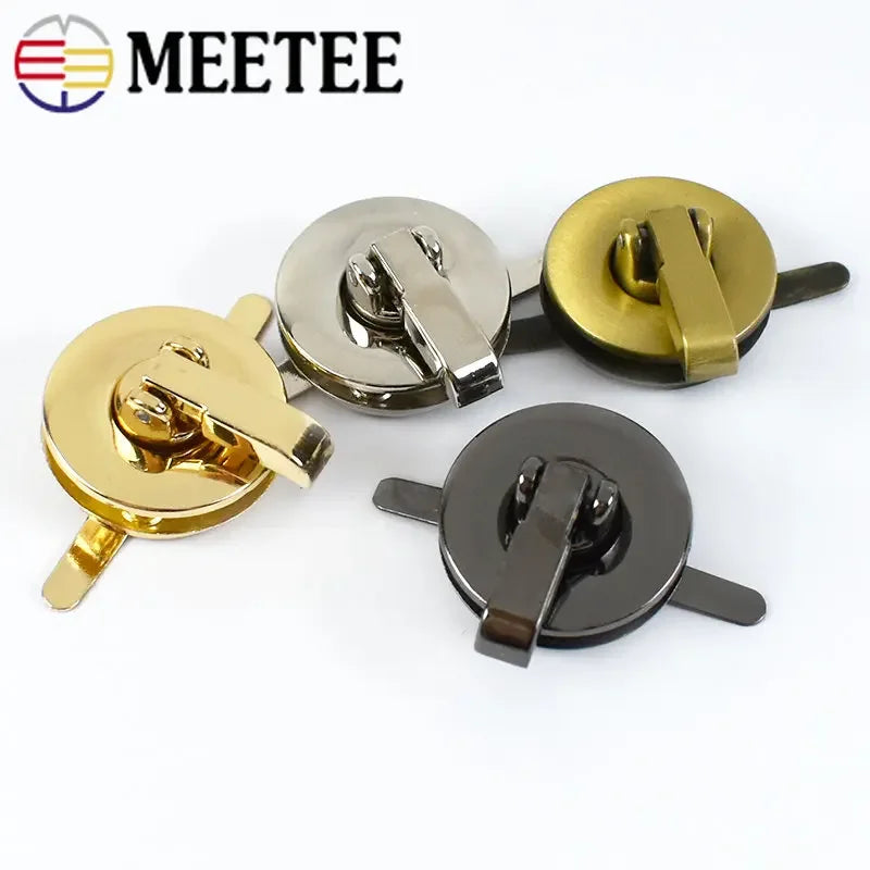5/130Pcs Round Metal Turn Locks Snap for Handbag Women Bag Twist Lock Clasps Closure DIY Bags Hardware Accessories