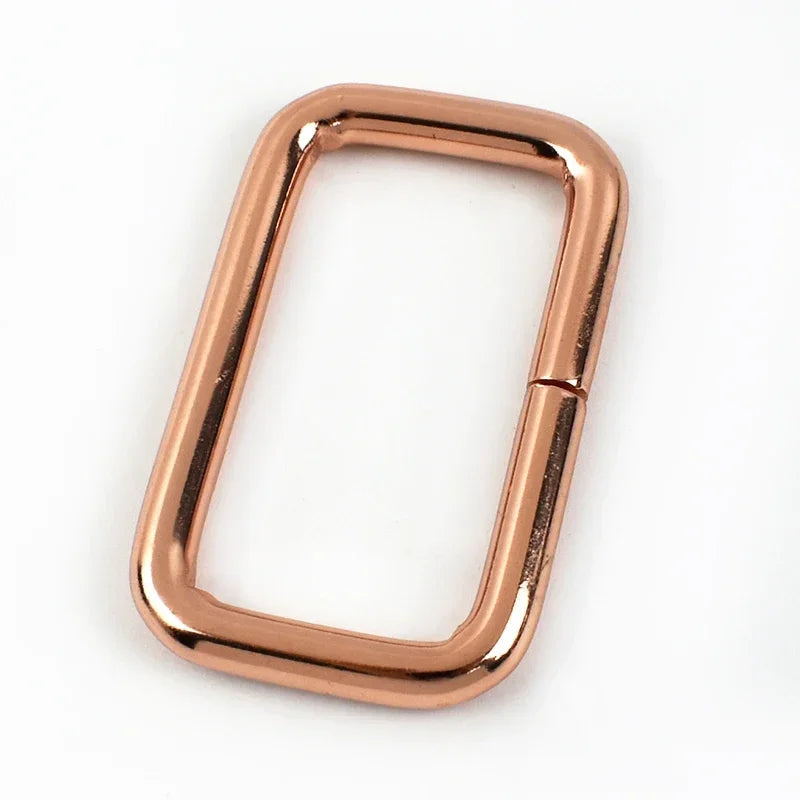 30/1000Pcs 13-50mm O D Ring Metal Buckles for Bag Strap Rectangle Rings Carabiner Clip Hook Webbing Belt Loop Crafts Accessories