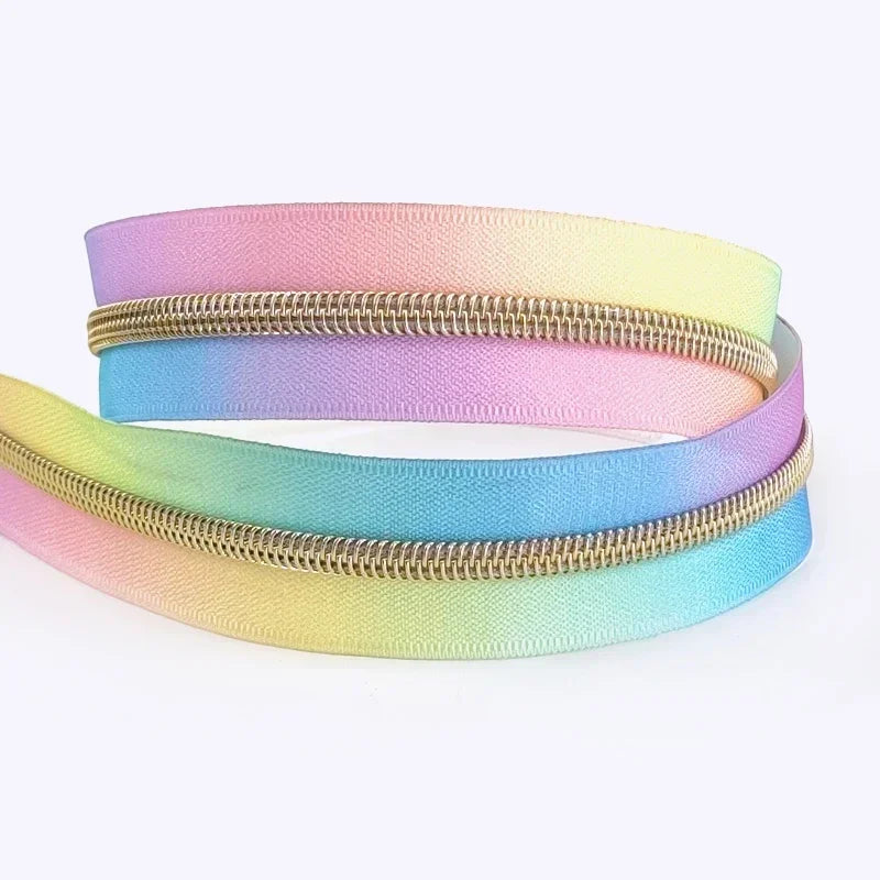 3/120Meters 5# Colorful Nylon Zipper Tapes for Jacket Purse Plastic Coil Zippers Luggage Bag Zip DIY Garment Sewing Accessories