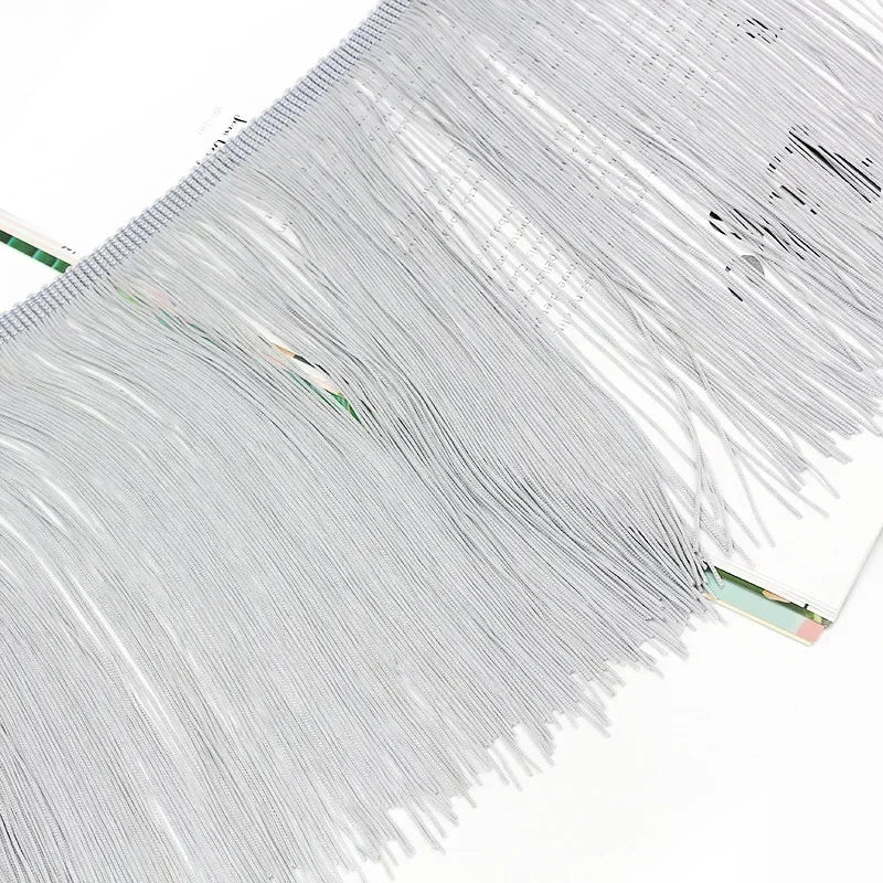 3/100Meters 20cm Polyester Tassel Fringe Curtains Lace Trim Latin Dress Decor Ribbon Clothes Fringes Fabric DIY Sewing Accessories