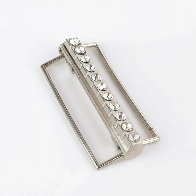 3/100Pcs Meetee 50mm Metal Alloy Belt Buckle Decor Buckles for Women's Coat Down Jacket DIY Clothing Hasp Bags Buttons Accessories