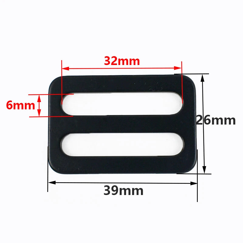 20/700Pcs Stainless Steel Adjust Buckle 20-50mm Webbing Strap Slider Tri-Glide Carabiner Clip Pet Collar Belt Ring Clasp Fastener
