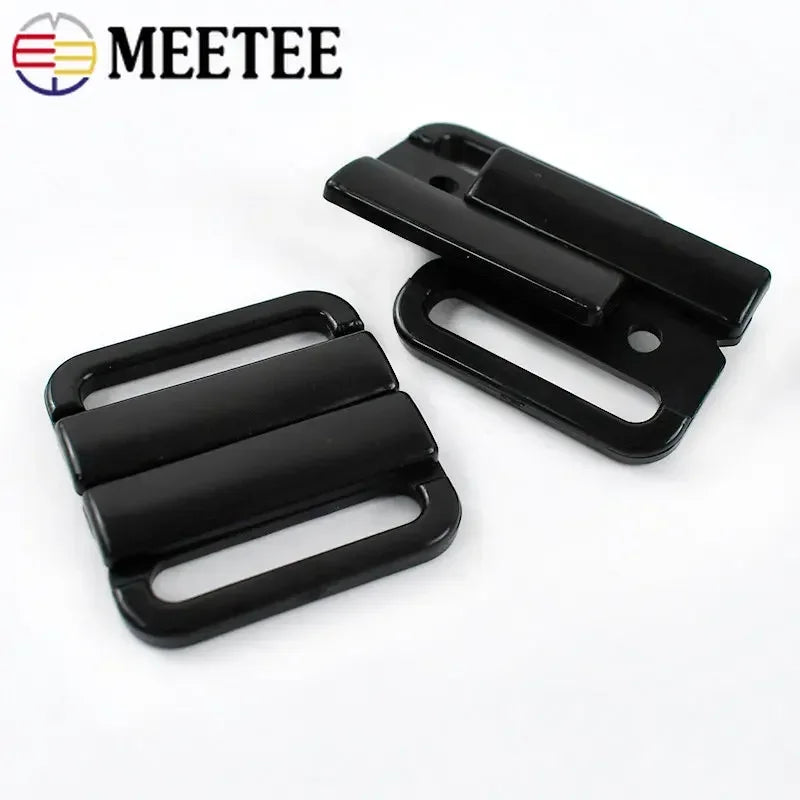 50Sets 10/15/20/25mm Plastic Bra Buckles Resin Front Closure Bikini Strap Clasp Swimwear Clip DIY Underwear Sewing Accessory