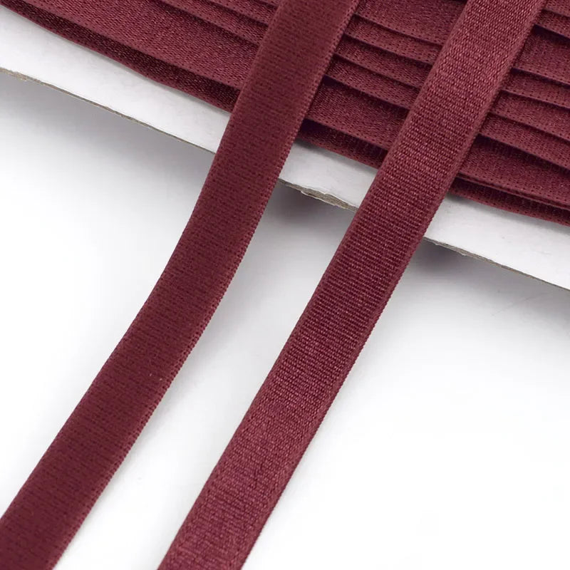 Meetee 10/300meters 12mm Elastic Bands for Underwear Bra Shoulder Strap Yoga Belt Hair Band DIY Sewing Garment Accessories