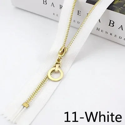 Meetee 20pcs 15-30cm 3# Metal Zipper Closed End Black White Zippers DIY Bag Purse Wallet Shoes Garment Zip Sewing Accessory