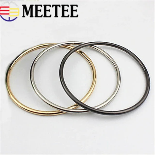 3/80Pcs Meetee Bags Handle Metal O D Ring Buckles Frame Handbag Purse Shoulder Belt DIY Replacement Leather Craft Accessaries