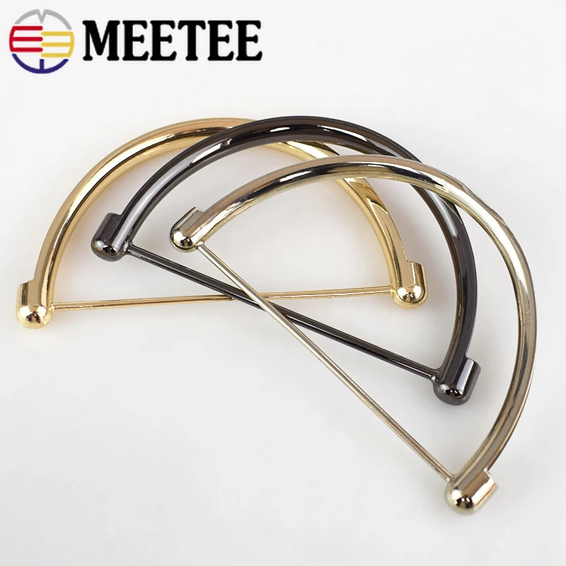 5/130pcs Meetee Metal D Rings Bag Handle Buckles for Women Handbag Lock Decor Shoulder Bags Clasp Replace DIY Hardware Accessory