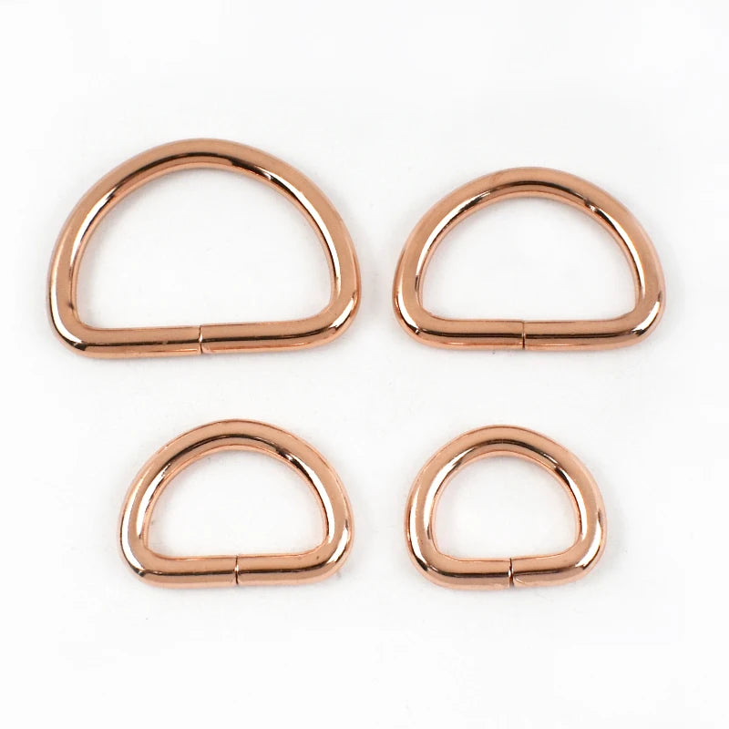 15/500Pcs 20/25/32/38mm Metal D Ring Buckles Bags Strap Adjust Clasp Belt Buckle Dog Collar Leash Hook DIY Craft Accessories