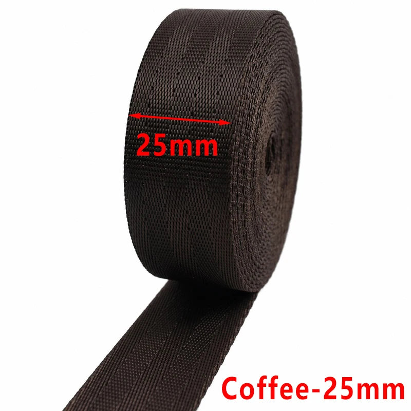 5/150Meters 1mm 20-50mm Nylon Webbing Tape for Bag Strap Backpack Ribbon Band Luggage Binding Safety Belt Sewing Bias Accessories