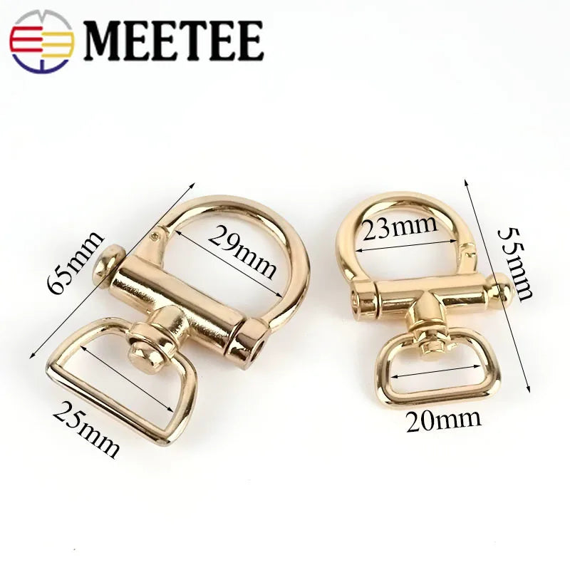 3/110pcs 20/25mm Metal Buckle Bag Strap Connector Swivel Clasp Webbing Keychain Handbag Belt Hanger Hook DIY Hardware Accessories