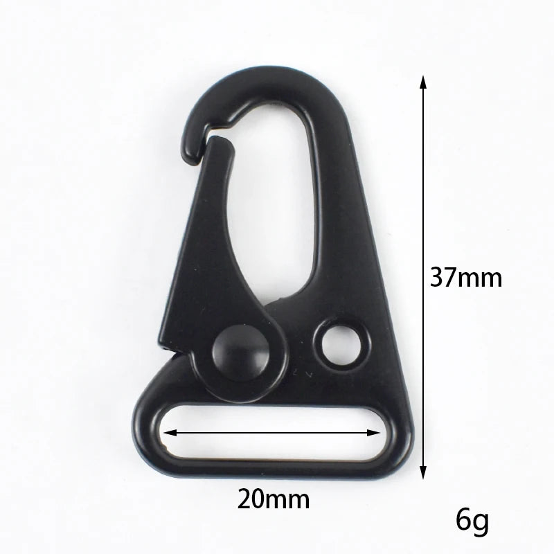 25/800Pcs Metal Buckle Carabiner Clip Webbing Backpack Strap Trigger Snap Hook Belt Outdoor Keychain Hanging Climbing Tool