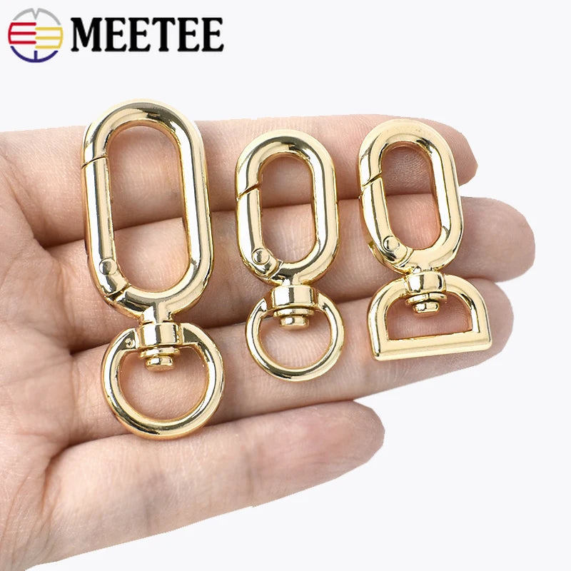 10/360Pcs Metal Buckles O Ring Swivel Lobster Clasp for Bag Strap Handbag Carbiner Clip Snap Hooks DIY Hardware Accessories