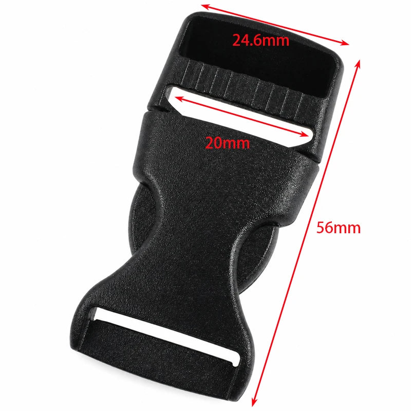 30/1000Pcs 10-38mm Black Plastic Buckles Bag Strap Side Release Buckle Dog Leash Adjust Belt Snap Button Webbing Clip Hook Fitting