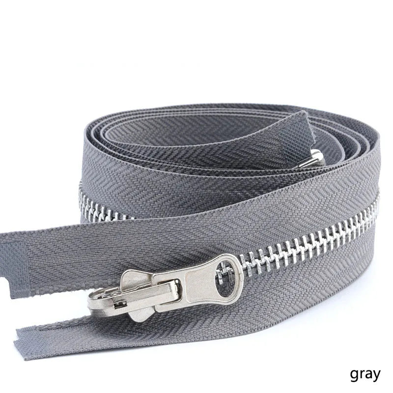2/40Pcs Meetee 5# Metal Zipper Open-end Double-sided Slider Pull Zippers Tailor DIY Coat  Jacket Clothing Sewing Craft Supply