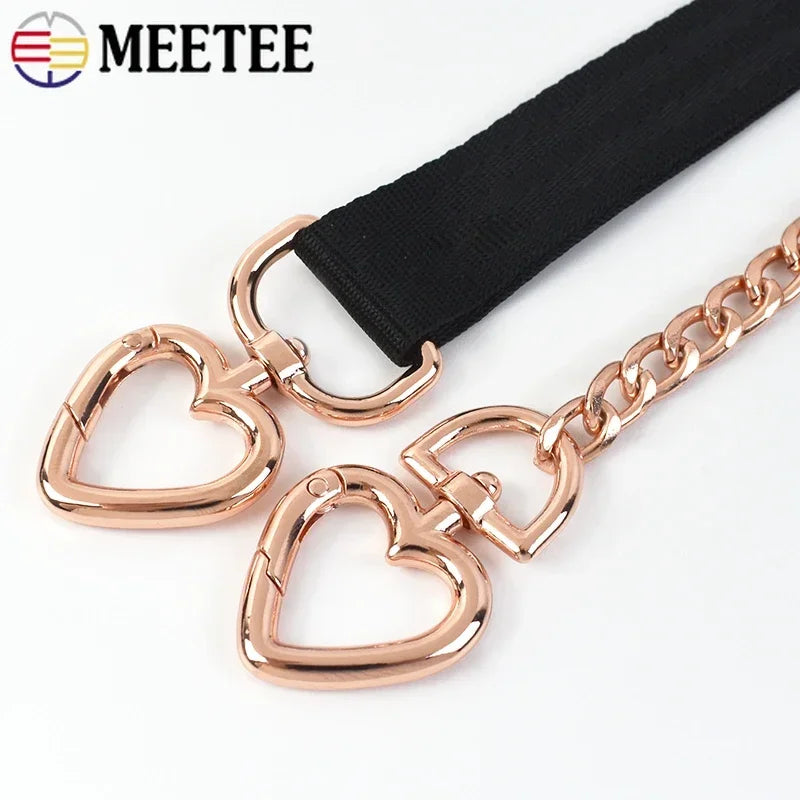 8/270Pcs Heart Metal Buckles Swivel Clasp Snap Hook Carabiner for Bag Strap Keychain Belt Buckle Diy Hardware Leather Accessories