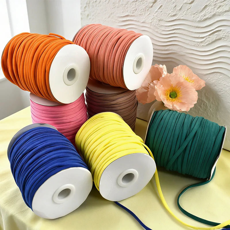 20/600M 3/5mm Elastic Rope Garment Round Rubber Ribbons Invisible Bra Loom Bands Hat Elasticity Ear Ropes Hairband Bungee Cord