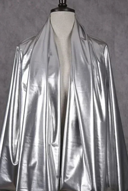 50/1000*145cm Meetee Shiny Glossy Soft Leather Fabric Elastic Faux PU Fabrics for Dress Clothes Cloth Material DIY Sewing Accessories