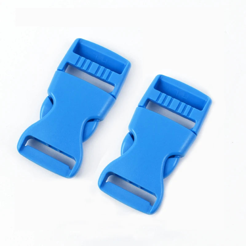 30/600Pcs Meetee 15-38mm Plastic Release Buckles Backpack Strap Hook Clip Safety Pet Collar Outdoor Luggage Webbing Accessories