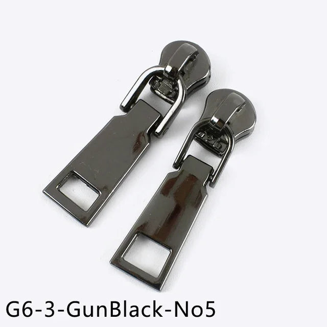 15/500Pcs 3# 5# Zipper Sliders for Metal Zippers Repair Kit Jackets Zips Head DIY Luggage Bags Clothing Sewing Accessories