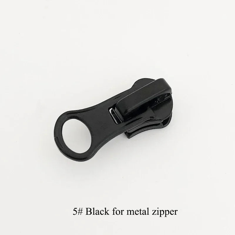 30/1000Pcs Meetee 3#5#8# Zipper Slider for Metal Zippers Bag Jacket Zip Puller DIY Clothes Zips Head Repair Kit Sewing Accessories