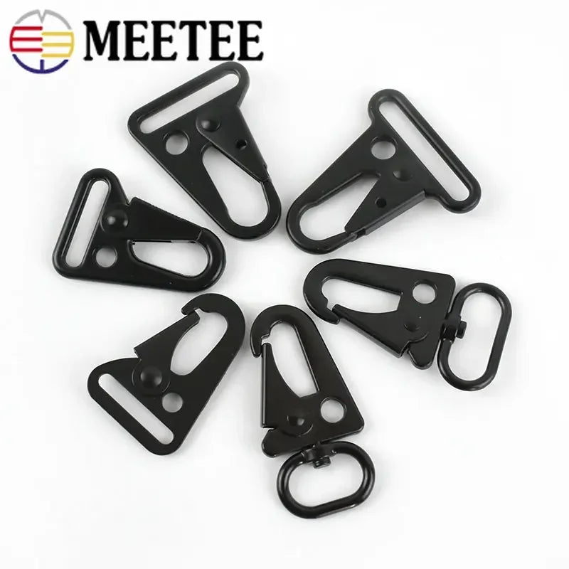 25/800Pcs Metal Buckle Carabiner Clip Webbing Backpack Strap Trigger Snap Hook Belt Outdoor Keychain Hanging Climbing Tool
