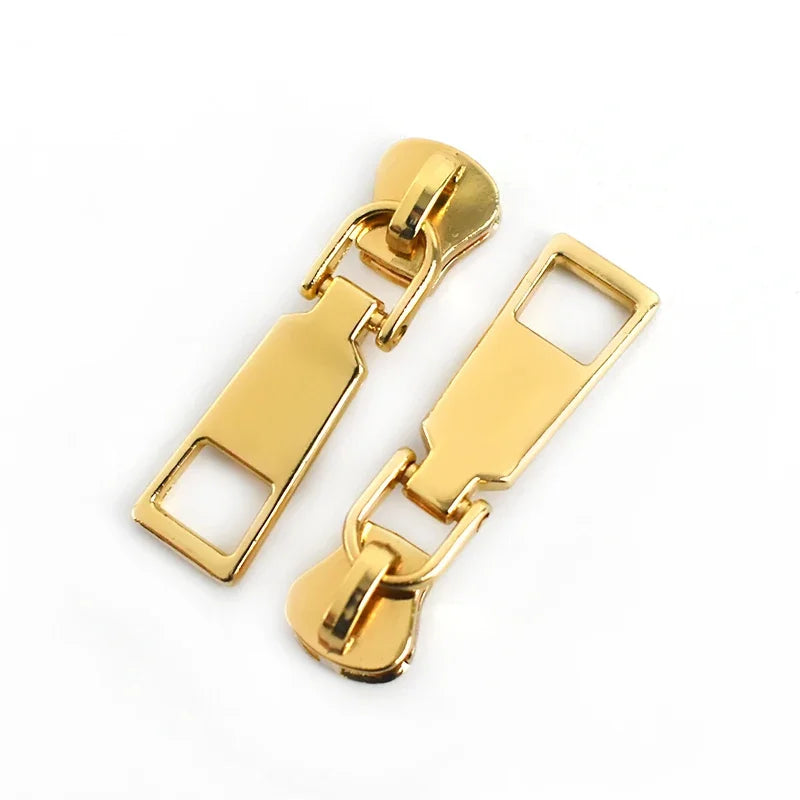 15/500pcs Meetee 5# Zipper Slider for Metal/Nylon/Resin Zippers DIY Bag Wallet Zip Head Puller Kit Garment Sewing Accessories