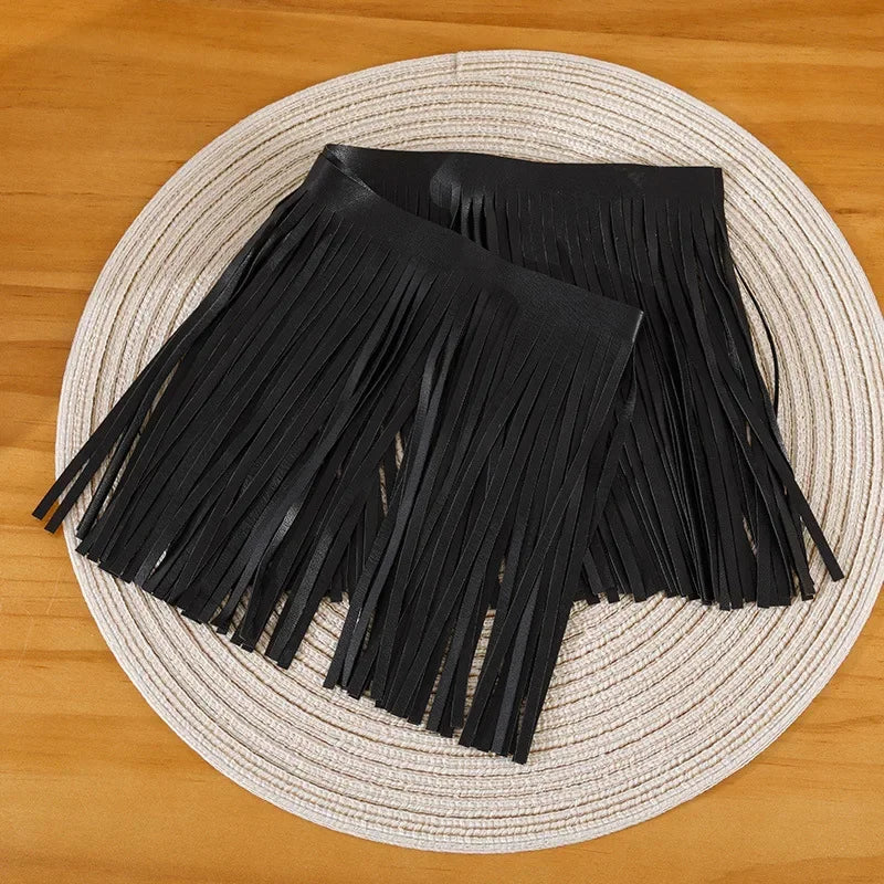 3/50Meters Meetee 10-30cmx3mm Leather Suede Tassel Fringe Lace Ribbon for Handbag Clothing Dresses Decor DIY Sewing Accessories