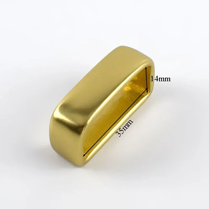 2/70Pcs Meetee 35-40mm Metal Pure Copper Belts Loops Hook Solid Brass O D Ring Belt Buckle for Men's Clothing Craft Hardware Accessories
