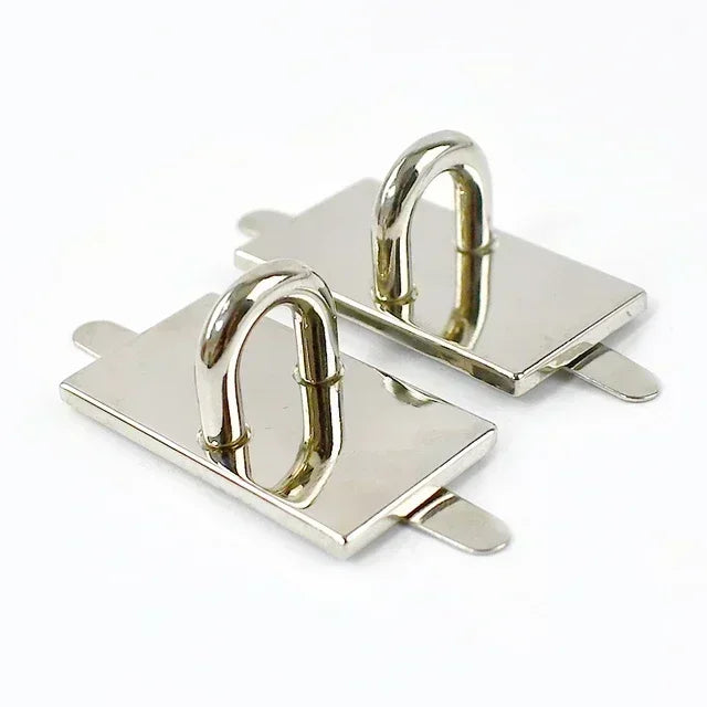 8/300Pcs Meetee Metal Arch Bridge Buckle D Ring Connector Clasp for Handbag Purse Belt DIY Leather Craft Bag Strap Accessories