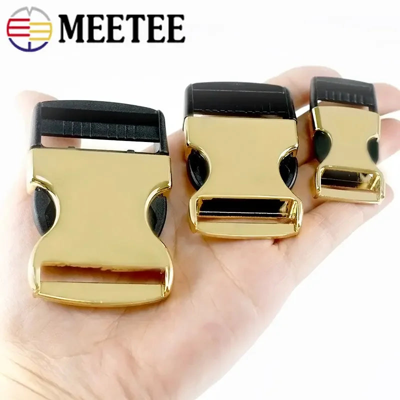 8/200pcs 19/25/32/38mm Metal Plastic Side Quick Release Buckles Luggage Belt Buckle DIY Clothes Dog Collar Webbing Clasp Accessories